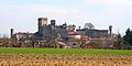 Vue du château de la champagne environnante