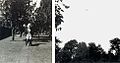 Photographs of ideas. Left: 'Girl in a Garden', 1968. Right: 'Aeroplane in a Garden' 1968