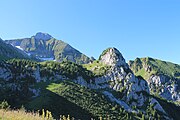 Vue du pic de Jallouvre depuis le plateau de Cenise.