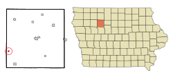 Location of Varina, Iowa