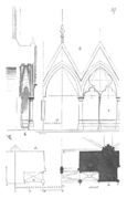 Plans du porche par Viollet-le-Duc