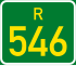 Regional route R546 shield