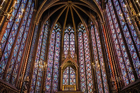 The apse of the upper chapel