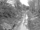 The disused railway line (pictured in 2011)