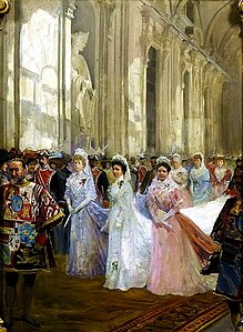 Mariage royal au Palais royal de Madrid (1906).