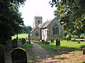 Eglise St Mary dans le parc de Anmer Hall.