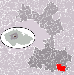 Stříbrná Skalice – Mappa