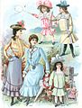 Girls' fashions for August 1901
