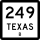 Business State Highway 249-B marker