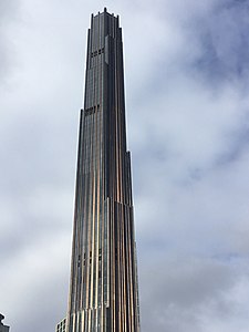 The Brooklyn Tower, in New York City (2021), a major neo-Art Deco skyscraper