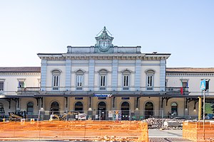 The main entrance.