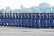 Indonesian Air Force HQ personnel with the Swa Bhuwana Paksa uniform