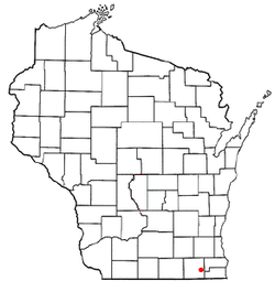 Location of the Town of Lyons, Wisconsin