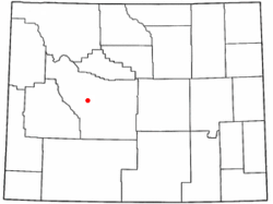 Location of Fort Washakie, Wyoming