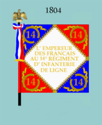 Drapeau modèle de 1804 (avers)