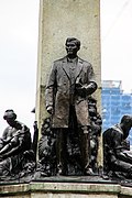 Close-up image of Rizal's statue at the Rizal Monument in Manila