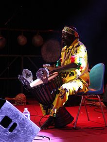 Adama Dramé in concert, June 2016.