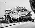 A damaged building from the 1960 Agadir earthquake