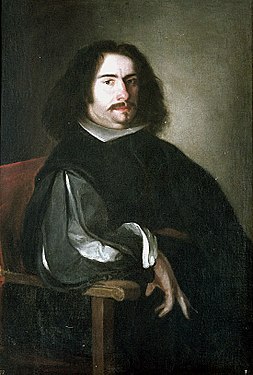 Portrait of Agustín Moreto, (c.1648-53), 102 x 69 cm, Museum of Lázaro Galdiano. The subject and the authorship are controversial.[6]