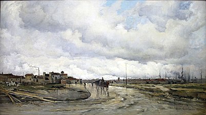 Alfred Casile, Les Abords du bassin du Lazaret (1884).