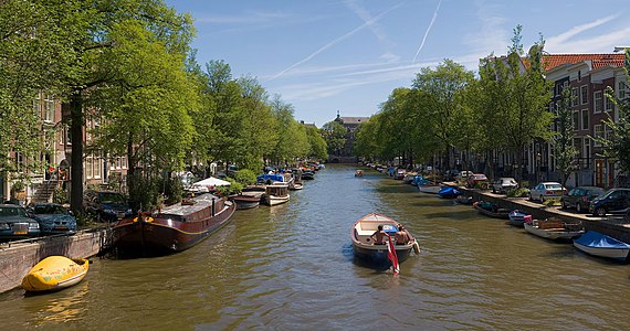 Prinsengracht at Canals of Amsterdam, by Diliff