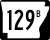 Highway 129B marker