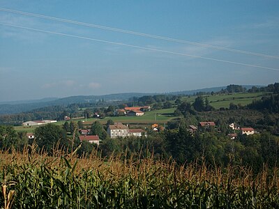 Panorama en venant de Granges.