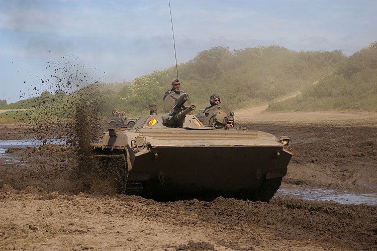 БМП-1 во время ралли исторической боевой техники в Дарлово (Польша)