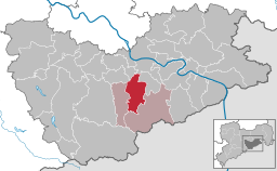 Läget för kommunen Bahretal i Landkreis Sächsische Schweiz-Osterzgebirge