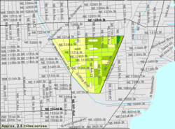 U.S. Census Bureau map showing village boundaries