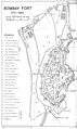 Plan of Bombay fort 1750-1864. Fort George can be seen at the top of Centre Right