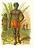 Drawing of Pacific Island man