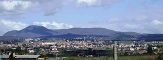 Cecchina view with part of the Alban hills