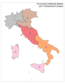 Circonscriptions en Italie pour les élections européennes