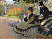 Camille Monet on a Garden Bench, 1873, Metropolitan Museum of Art, New York