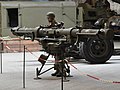 Stereoscopic rangefinder (Bausch & Lomb M2) at Overloon War Museum, Netherlands.