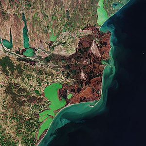 Danube Delta, by the ESA/Sentinel-2