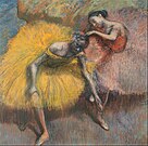 French Impressionism, Dancers and Two Yellow Roses, Degas, 1898