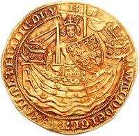 Gold noble of Edward III of England, 1354