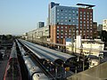 Freiburg's main train station (Hauptbahnhof)