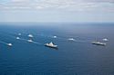 A flotilla of the Indian Navy's Western Fleet