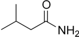 Skeletal formula of isovaleramide