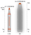 Missiles JL-1 et JL-2.