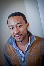 Photo of John Legend at PopTech in 2010.