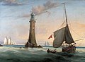 Image 17Smeaton's Eddystone Lighthouse, 9 miles out to sea. John Smeaton pioneered hydraulic lime in concrete which led to the development of Portland cement in England and thus modern concrete. (from Culture of the United Kingdom)