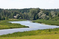 Kiskonjokea Kosken kartanon kohdalla Aijalan ja Perniön välillä