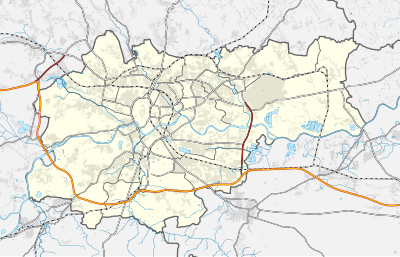 Mapa de localización de Cracovia