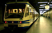 A FART train in the underground platforms