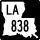 Louisiana Highway 838 marker