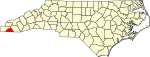 State map highlighting Clay County